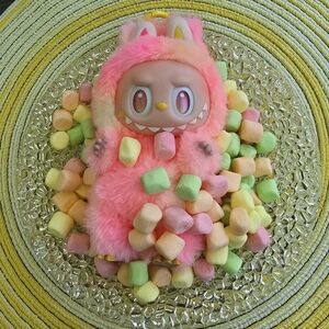 POP MART Labubu The Monsters Big Into Energy Vinyl Plush Keychain, Authentic